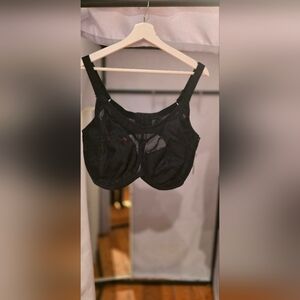 Goddess Black Sheer Bra